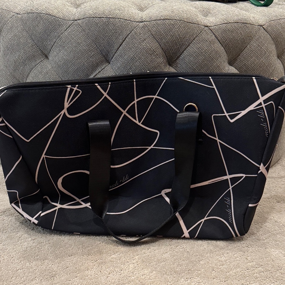 Chic Black and Pink Tote Bag